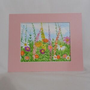 Summer Meadow Watercolor Original Painting